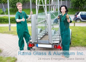 glass repair team
